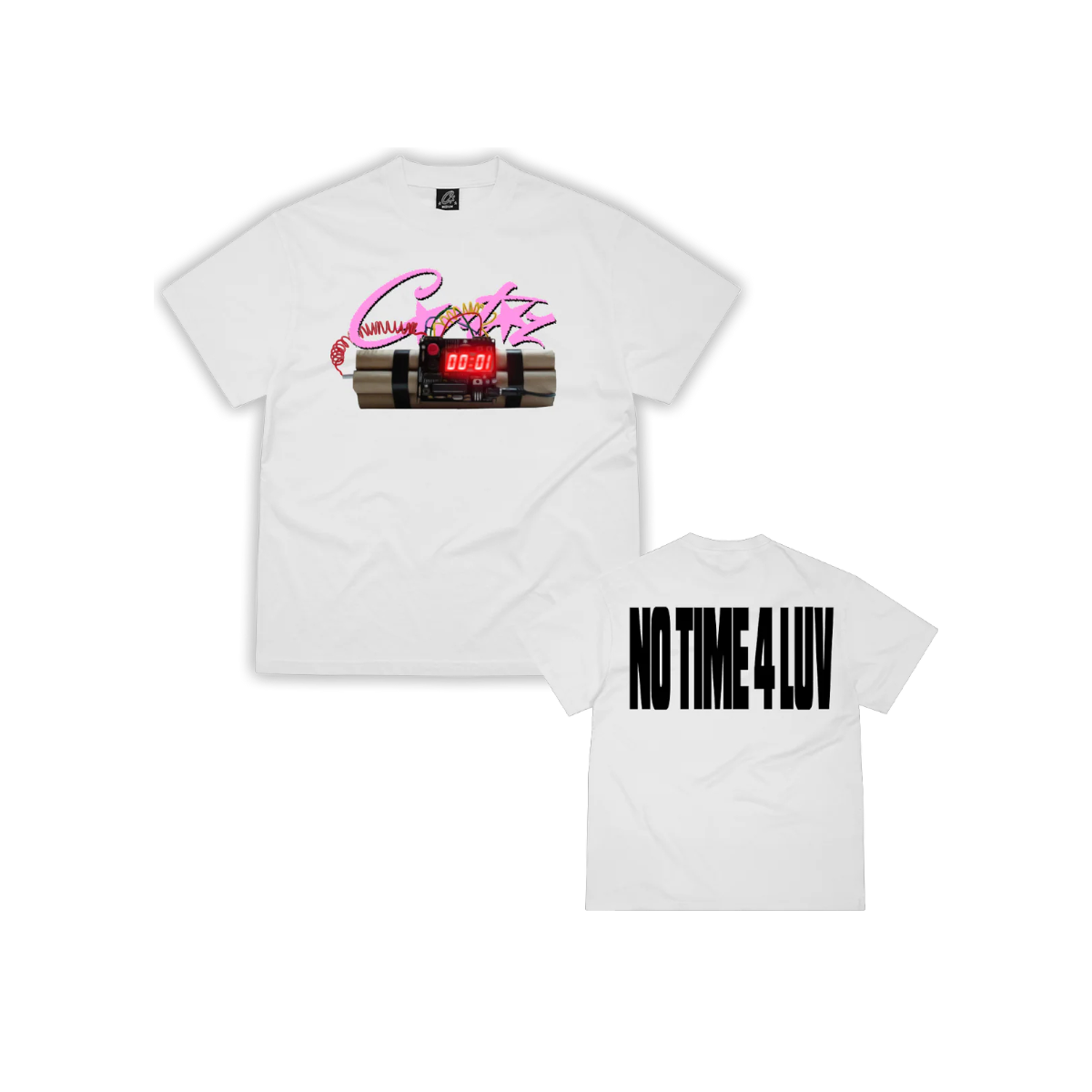 Polera Corteiz No Time 4 Luv (White)