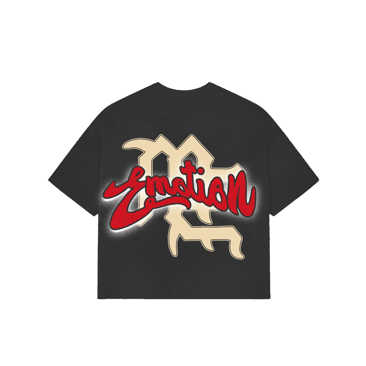 Polera Mixed Emotions Grey "Rhinestone" Boxy