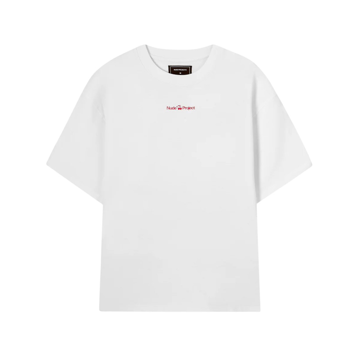 Polera Nude Project Cherry Logo (Blanca)