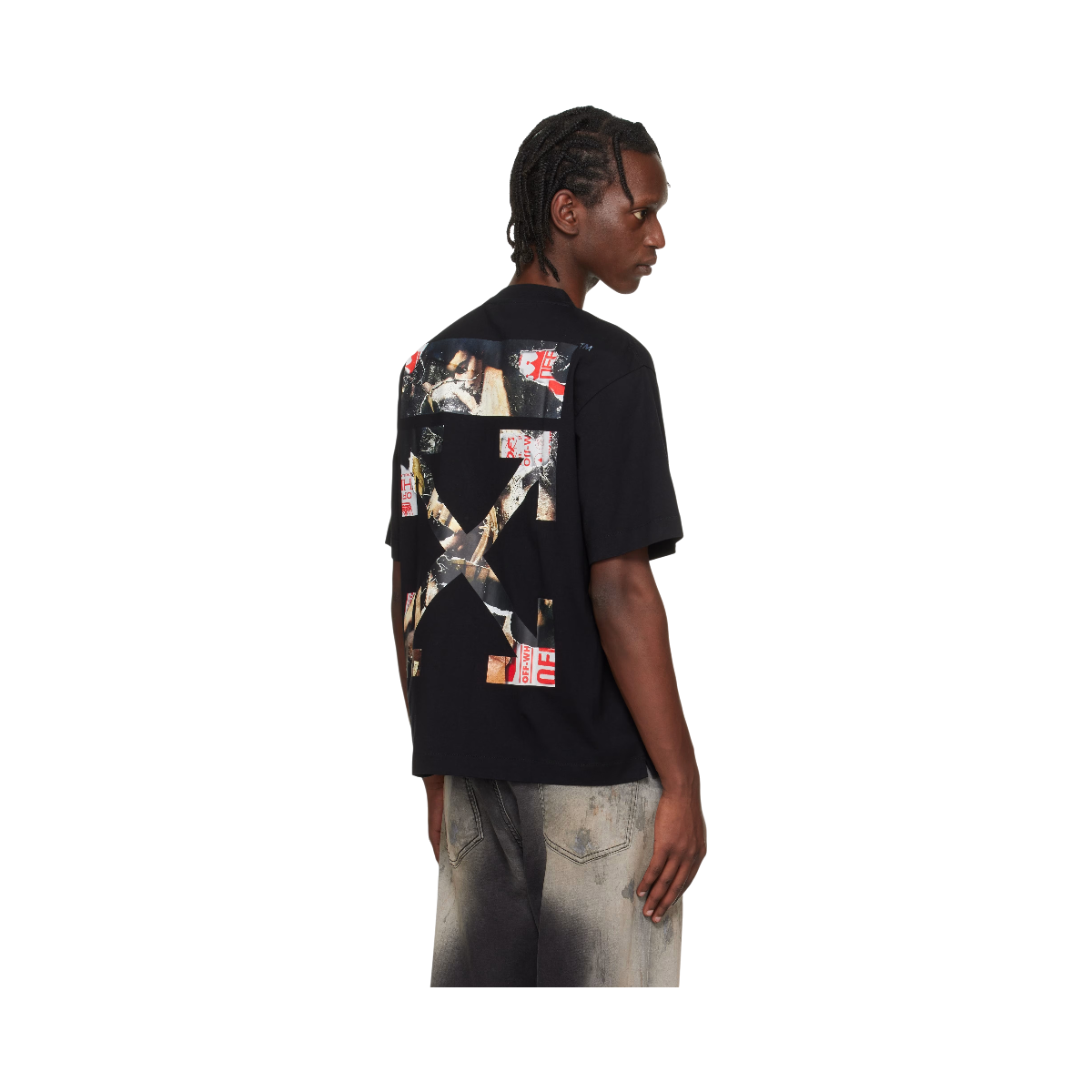 Polera Off-White Paint Arrow Skate