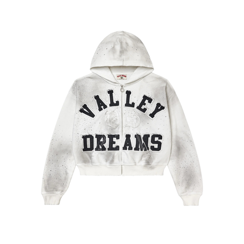 Hoodie Valley Dreams Classico Zip Up (White)