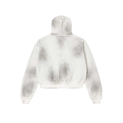 Hoodie Valley Dreams Classico Zip Up (White)