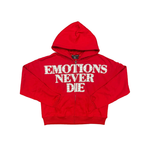 Hoodie Mixed Emotions "Never Die" (Red)