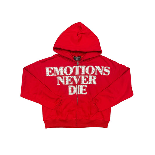 Hoodie Mixed Emotions "Never Die" (Red)