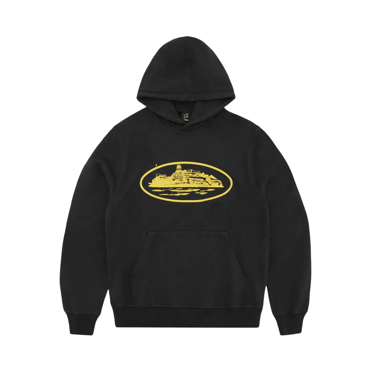 Hoodie Corteiz Alcatraz V2 Black/Yellow