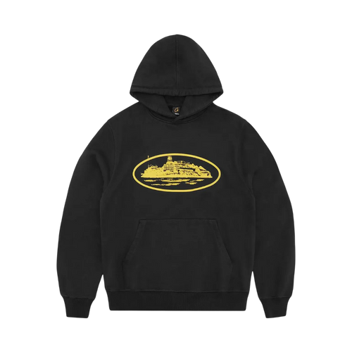 Hoodie Corteiz Alcatraz V2 Black/Yellow