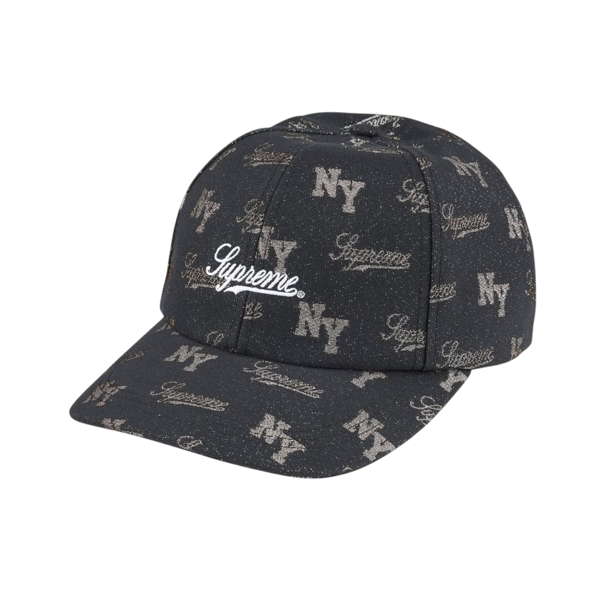 Gorra Supreme Monogram 6-Panel (Black)