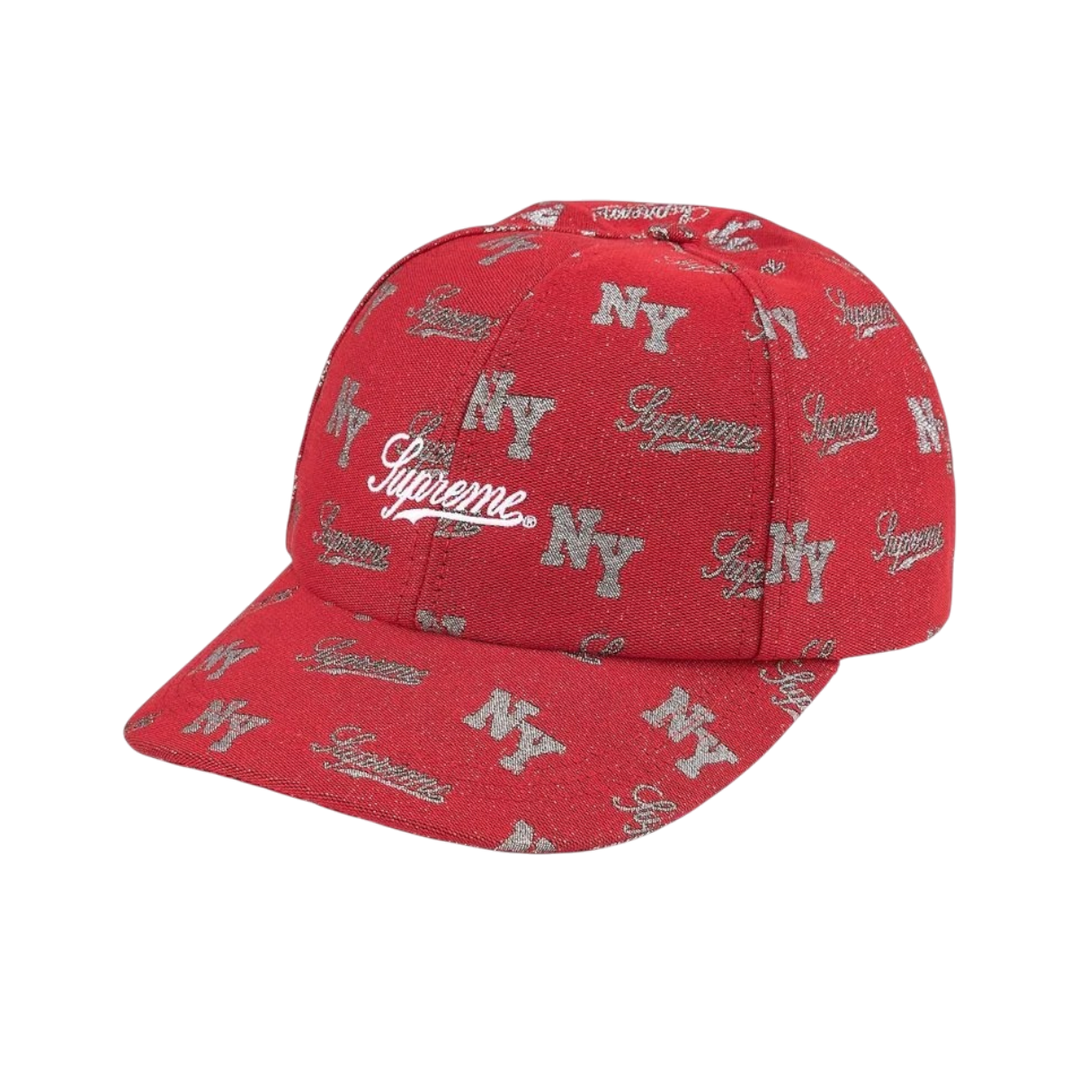 Gorra Supreme Monogram 6-Panel (Red)