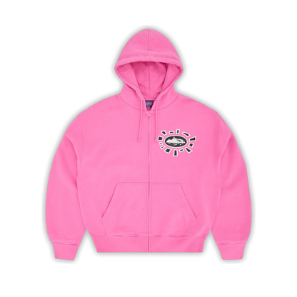 Hoodie Corteiz x Always Do What You Should Do Sun Zip (Pink)