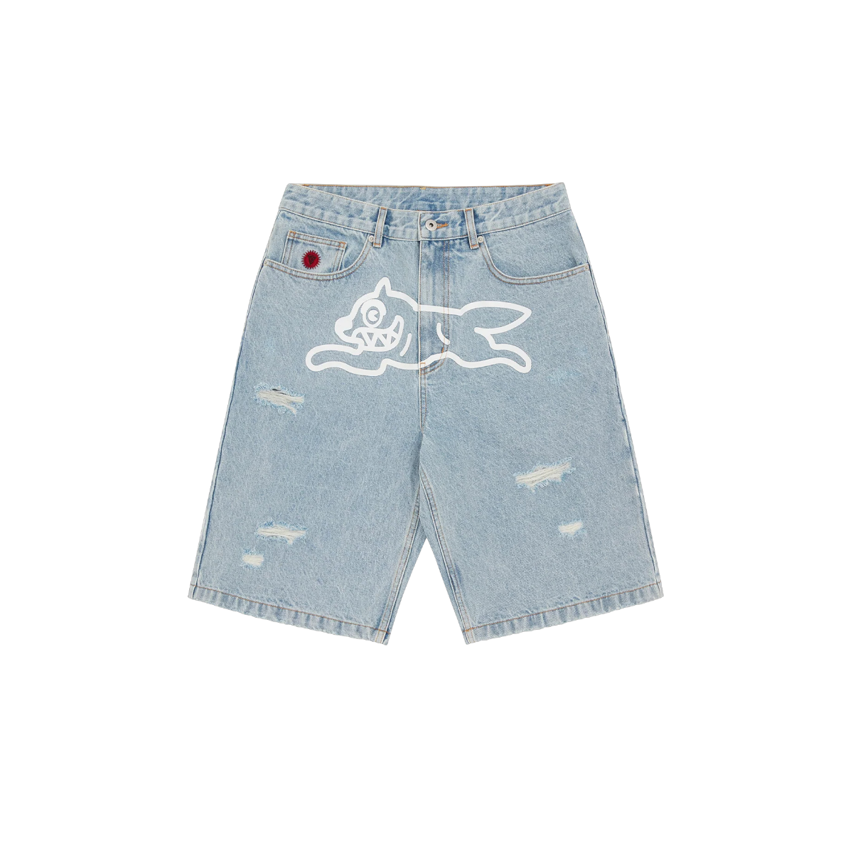 Short BBC Icecream Running Dog (Heavy Wash Blue)