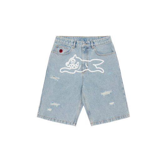 Short BBC Icecream Running Dog (Heavy Wash Blue)
