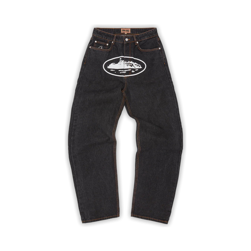 Jeans Corteiz Island Baggy (Washed Black)