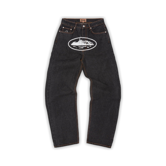 Jeans Corteiz Island Baggy (Washed Black)