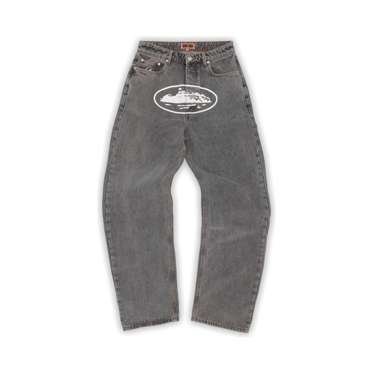 Jeans Corteiz Island Baggy (Light Grey)