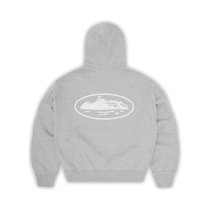 Poleron Corteiz Island Puff Print Zip Up (Grey)