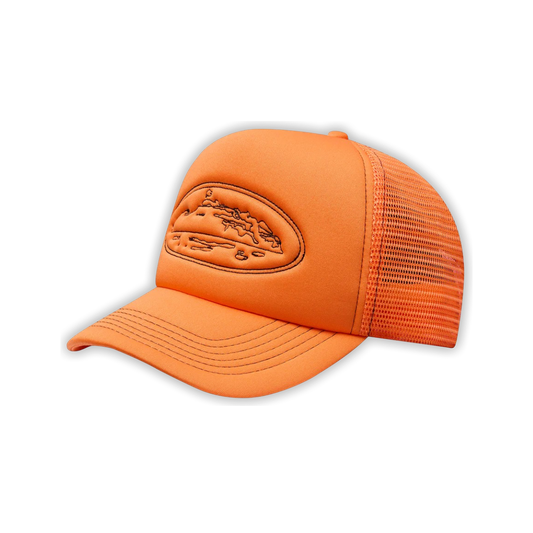 Trucker Hat Corteiz Island Outline (Orange)