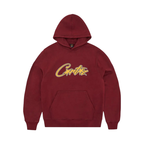Hoodie Corteiz Satin Applique AllStarz (Maroon)