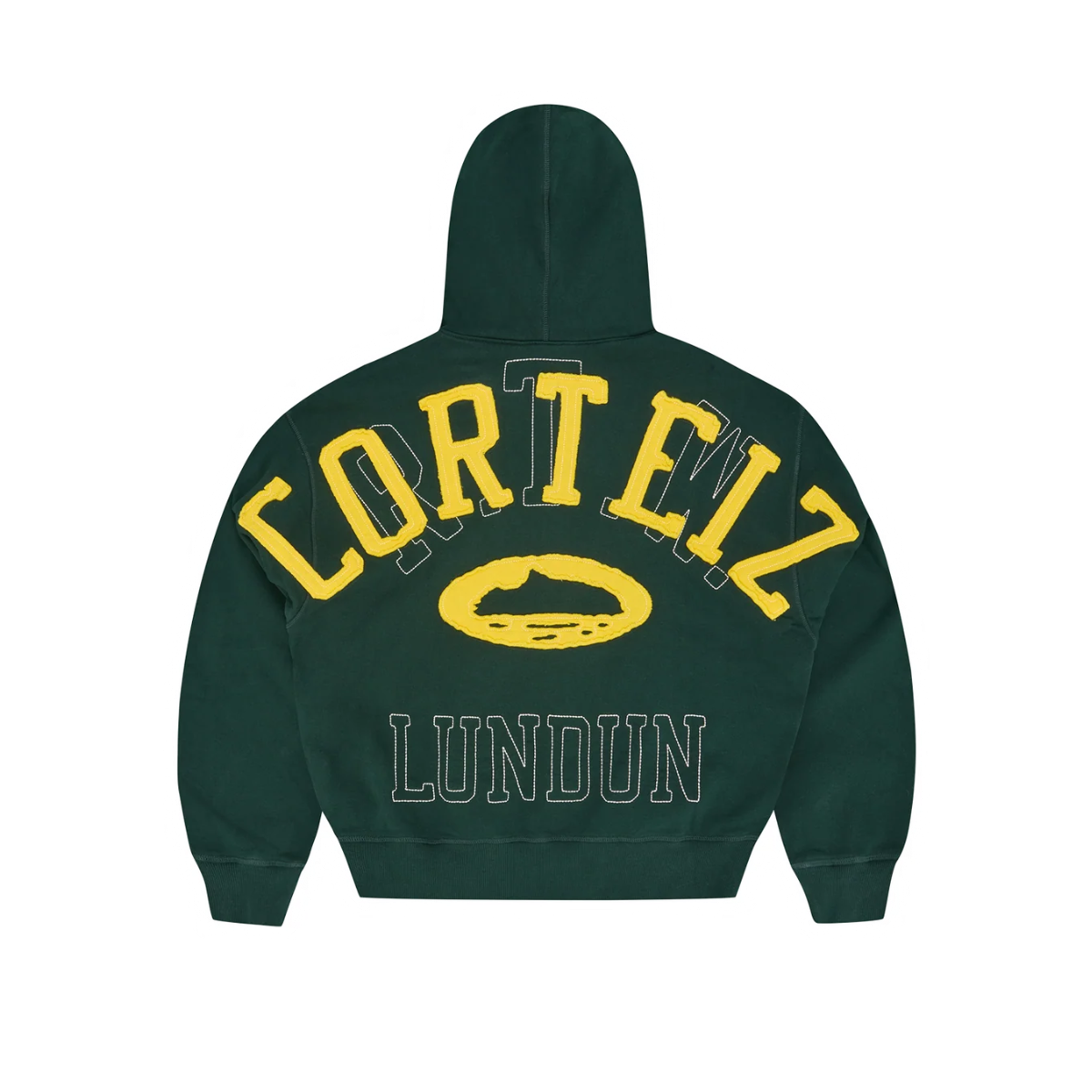 Poleron Corteiz Rtw Contrast Stitch (Forest/Yellow)