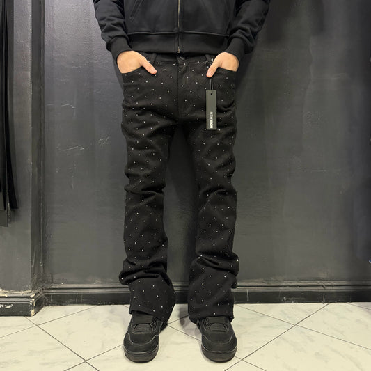 Jeans Skinny Flared Jewelred Black