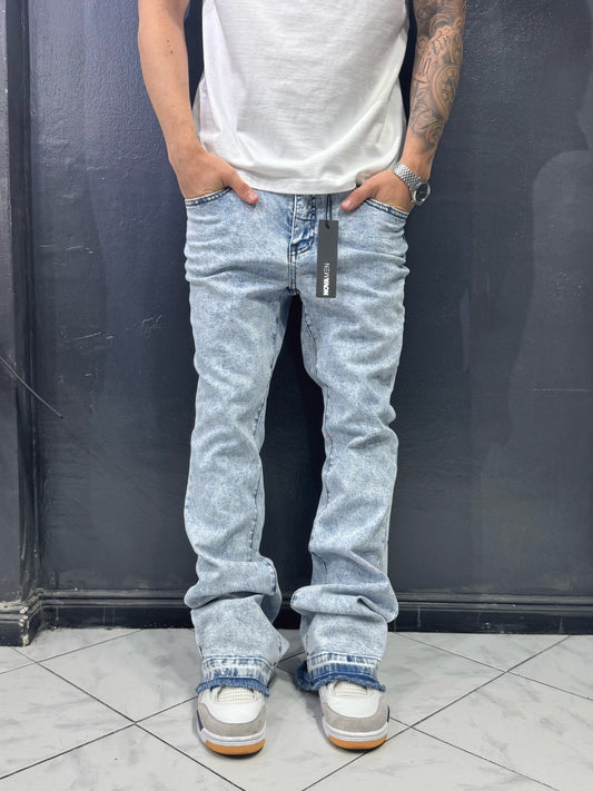 Skinny Flared Cornell Jeans (Blue)