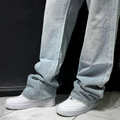 Slim Flared Jeans Rhinestone Rush