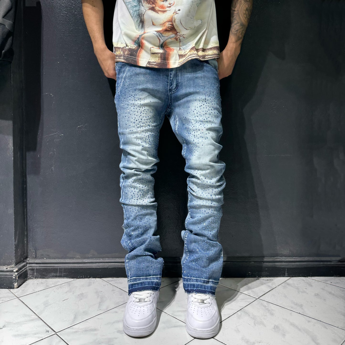 Skinny Flared Jeans Got That Razz
