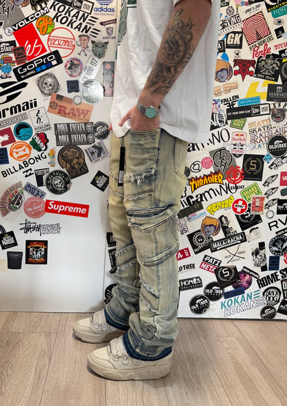 Skinny Flared Jeans Simi (Wash)
