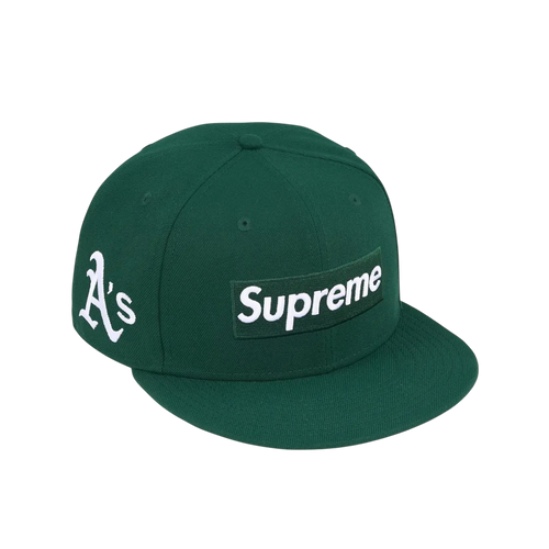 Snapback Supreme/MLB Teams Box Logo New Era (Dark Green - A's)