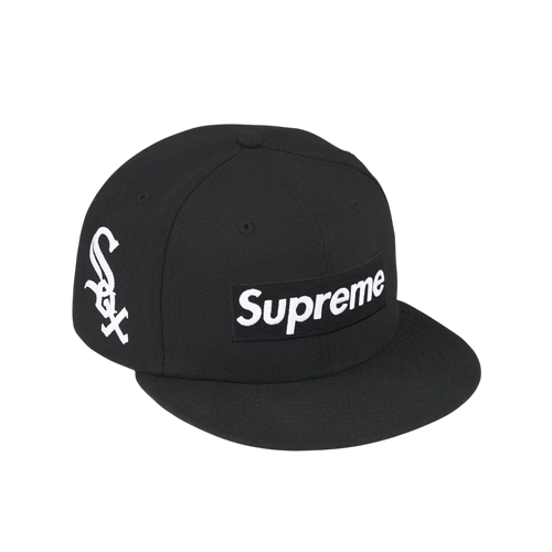 Snapback Supreme/MLB Teams Box Logo New Era (Black - Sox)