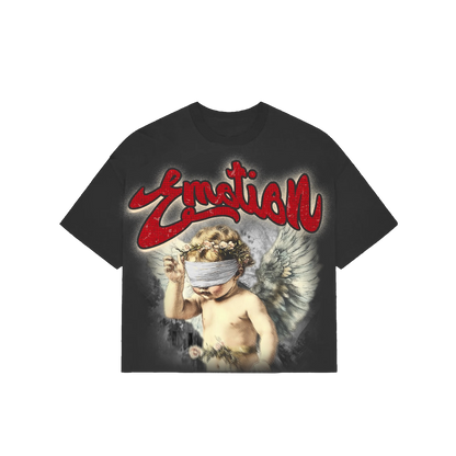 Polera Mixed Emotions Grey "Rhinestone" Boxy