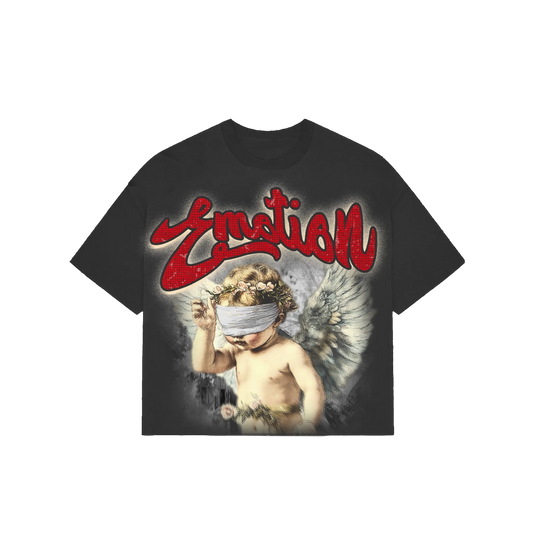 Polera Mixed Emotions Grey "Rhinestone" Boxy