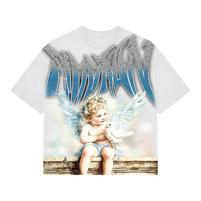 Polera Mixed Emotions Dove Rhinestone