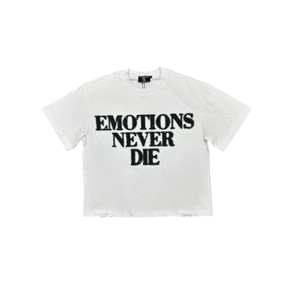 Polera Mixed Emotions "Never Die" (White)