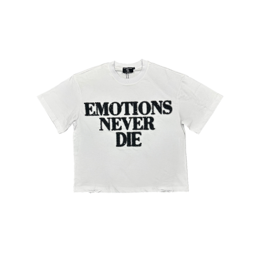 Polera Mixed Emotions "Never Die" (White)