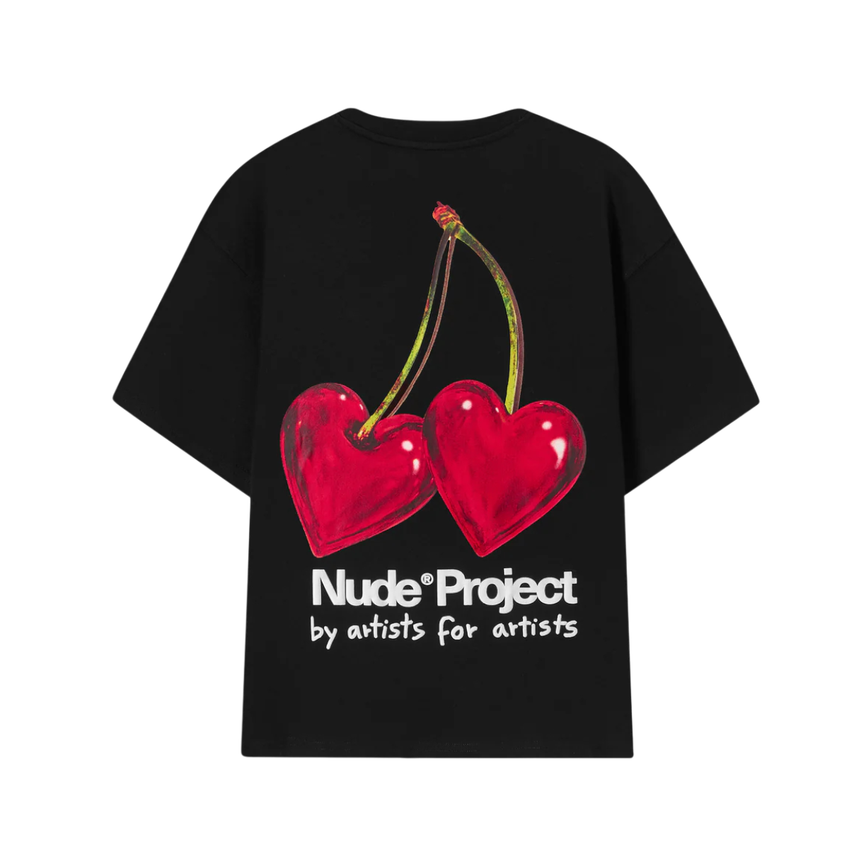 Polera Nude Project Juicy Cherry Negra