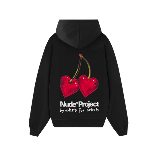 Juicy Cherry Hoodie Nude Project (Black)