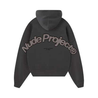 Hoodie Nude Project Beast Zip-Up (Ash)