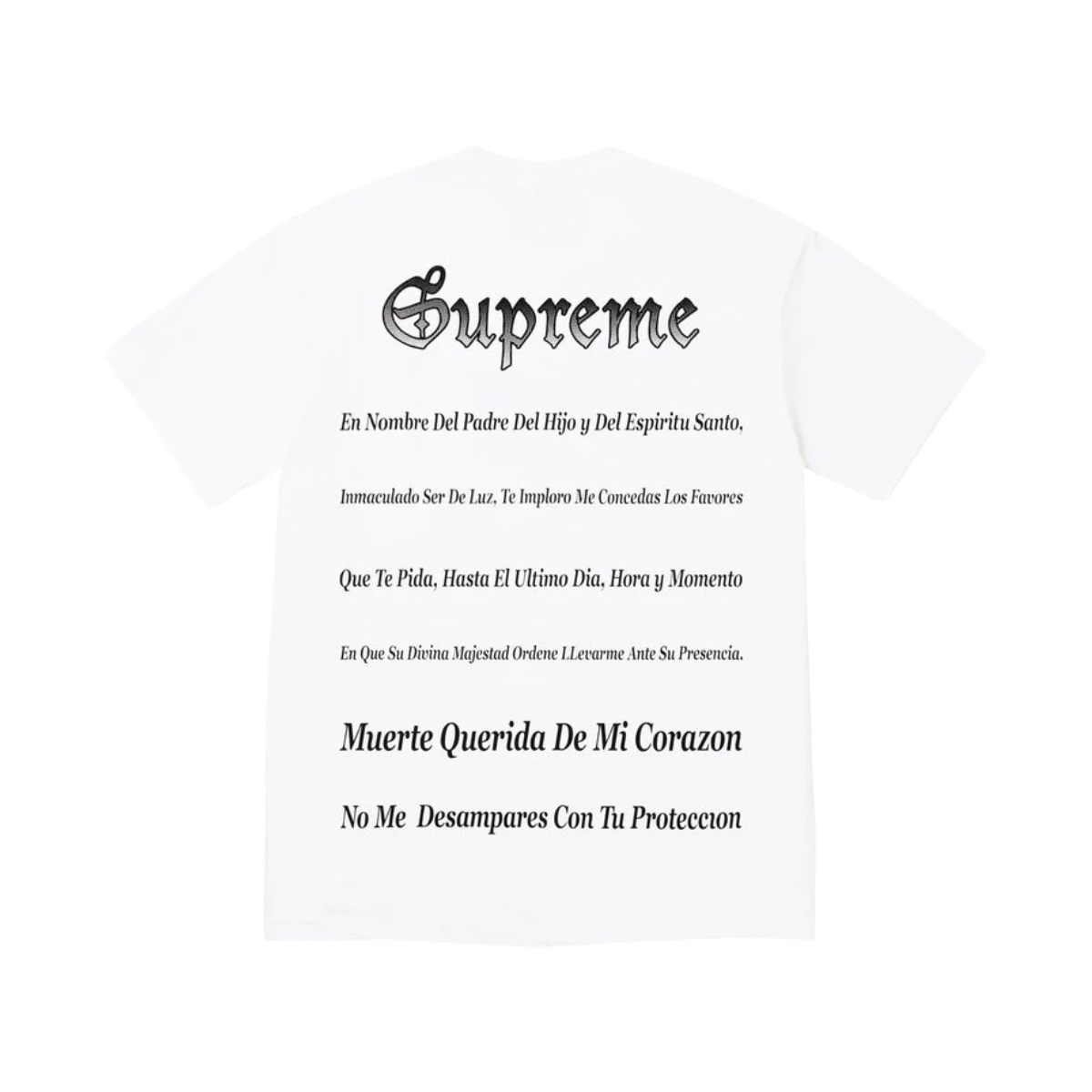 Polera Supreme Grim Reaper SS26 (White)
