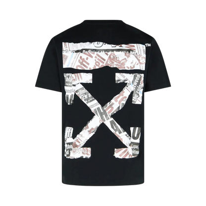 Polera Off-White Newspaper Slim Fit