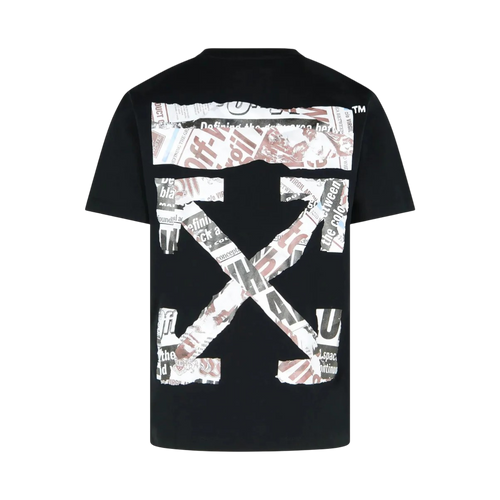 Polera Off-White Newspaper Slim Fit