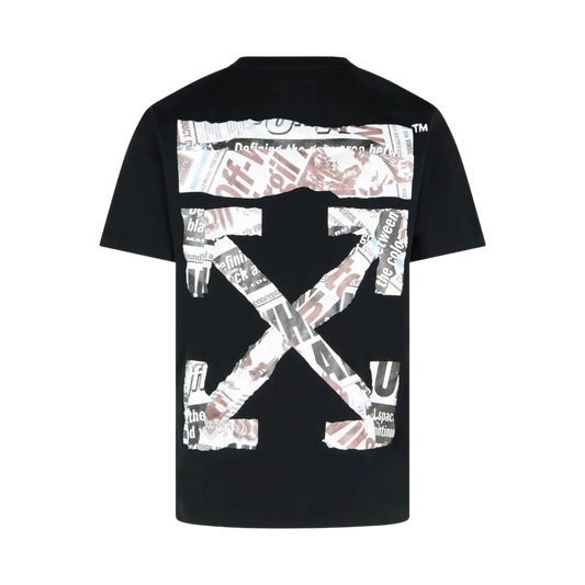 Polera Off-White Newspaper Slim Fit
