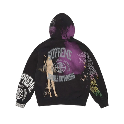 Hoodie Supreme Overprint (Black)