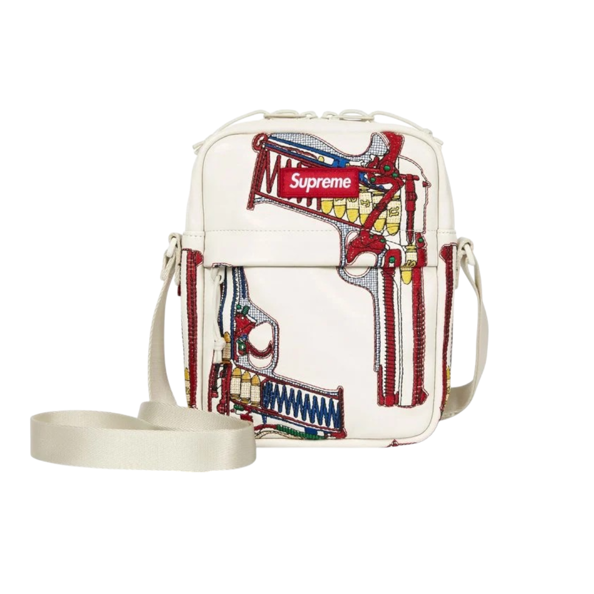 Bolso Supreme Guns Embroidered (White)