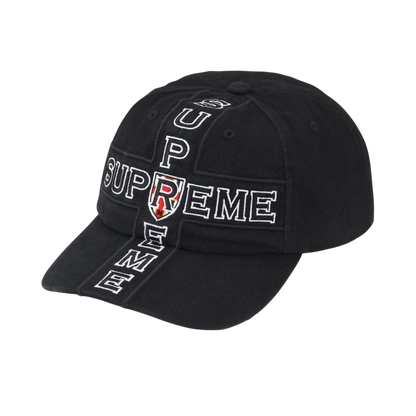 Gorra Supreme Cross 6-Panel (Black)