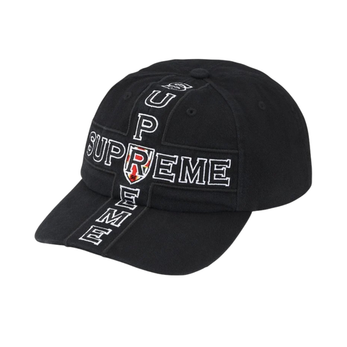 Gorra Supreme Cross 6-Panel (Black)