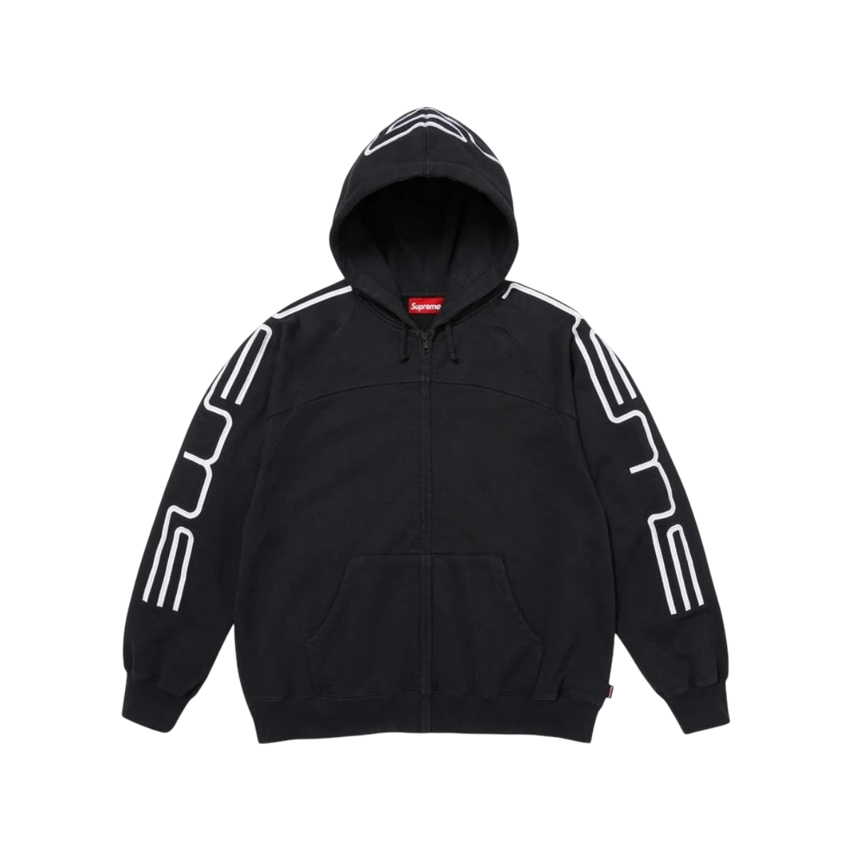Hoodie Supreme Connect Zip Up (Black)