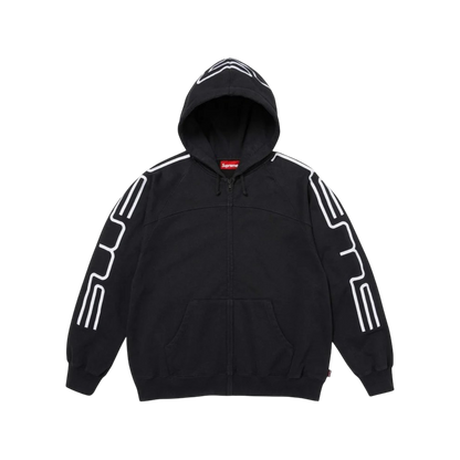Hoodie Supreme Connect Zip Up (Black)