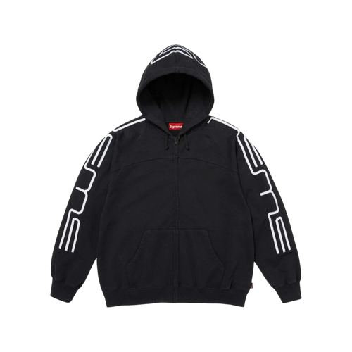 Hoodie Supreme Connect Zip Up (Black)