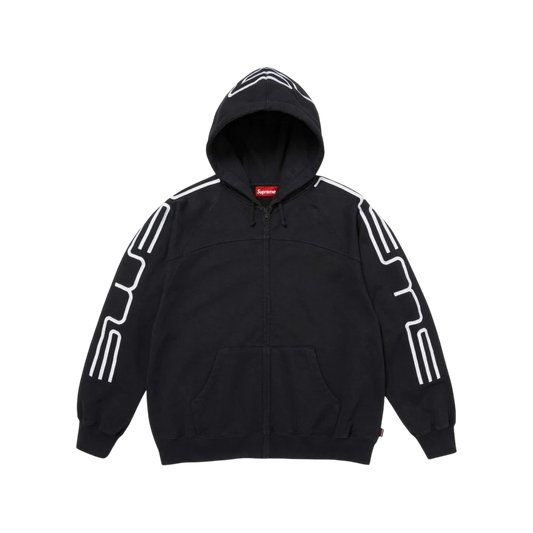 Hoodie Supreme Connect Zip Up (Black)