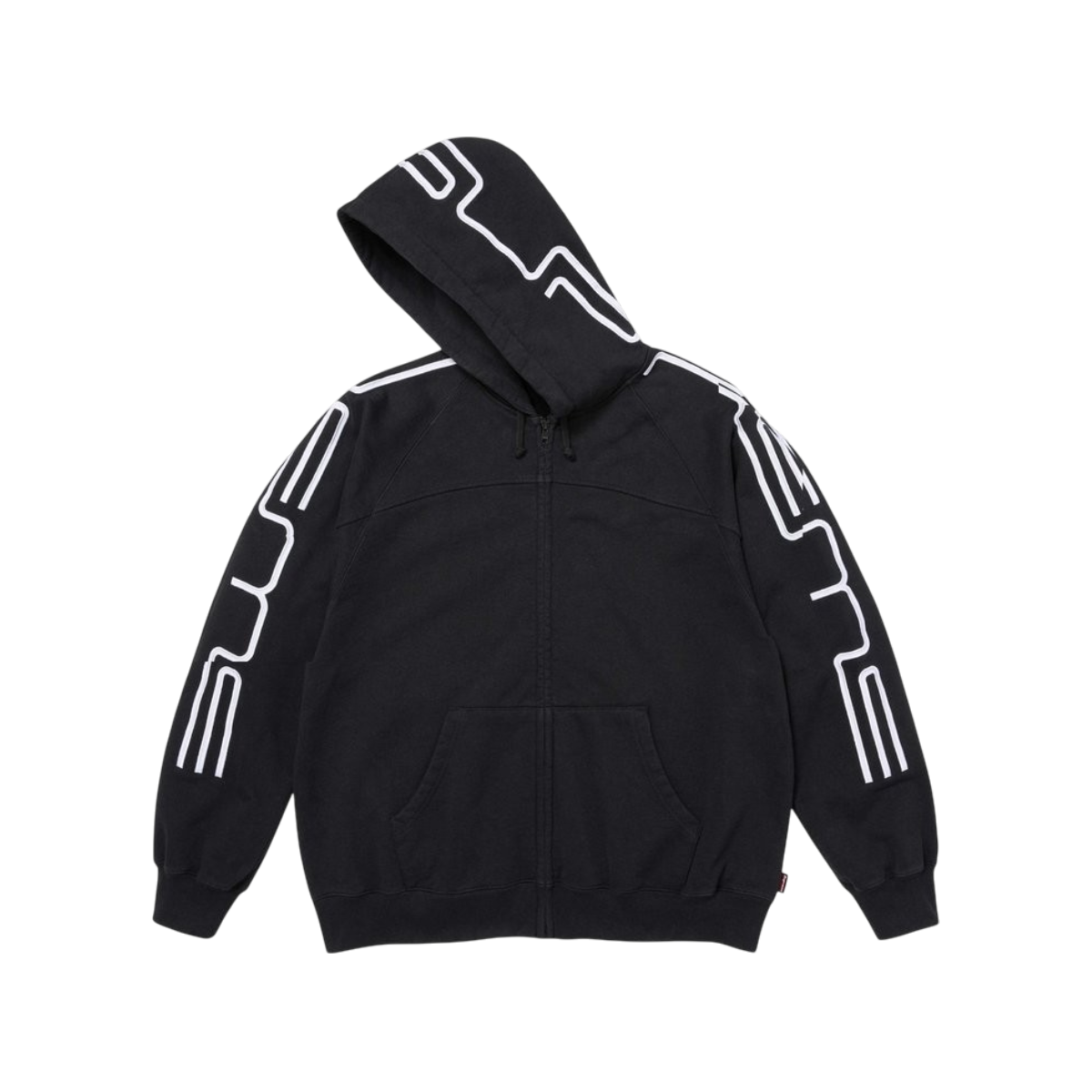 Hoodie Supreme Connect Zip Up (Black)